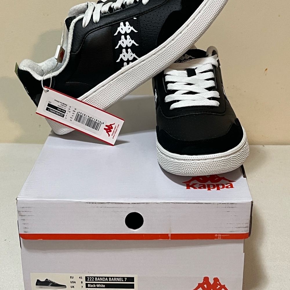 Kappa Black and White Sneakers for Casual Style